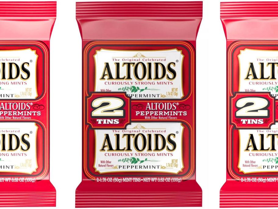 Altoids Peppermint Mint 1.76oz 2 pack stock image