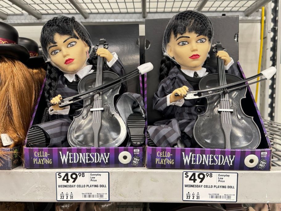 wednesday addams cello doll