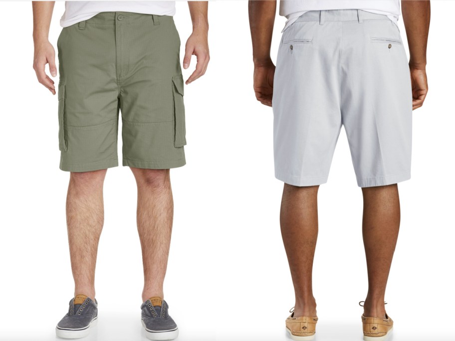 green and grey mens shorts