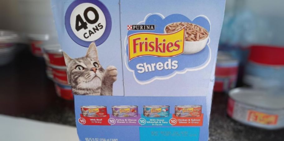 Friskies Shreds Cat Food 40-Count Variety Pack Just $22 Shipped on Amazon