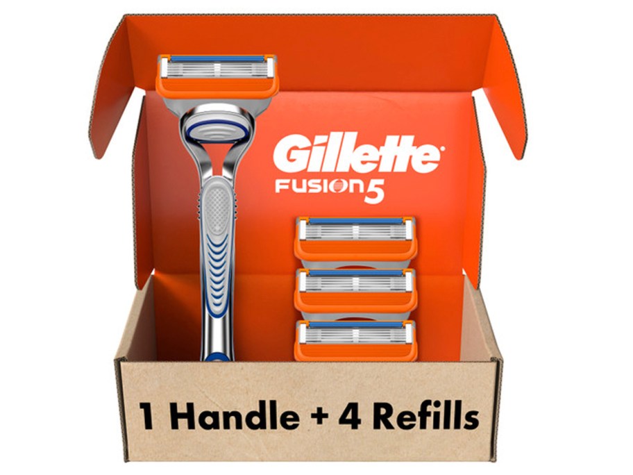 gillette fusion 5 razor in box with cartridges 