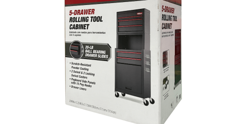 Hyper Tough 5-Drawer Rolling Tool Chest & Cabinet Just $79 Shipped on Walmart.com (Reg. $119)