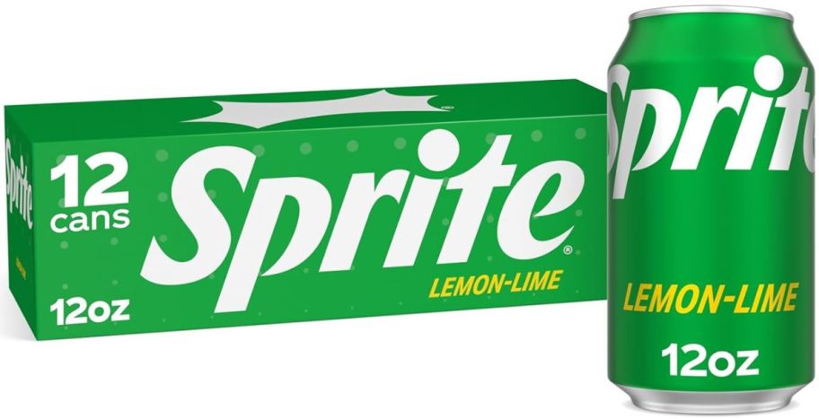 a 12 pack of 12oz sprite on a white background