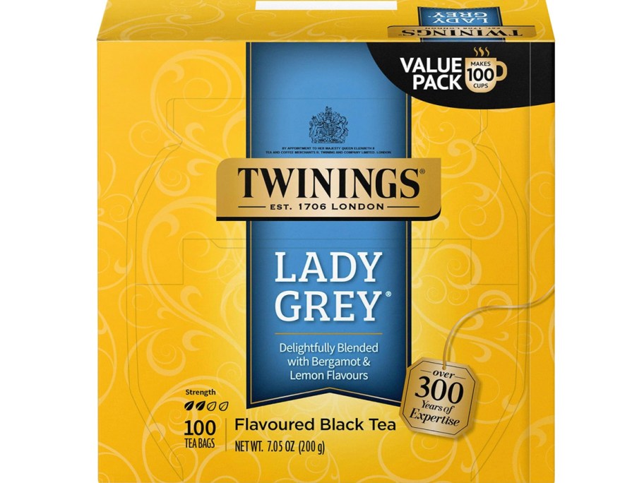 twinings lady grey tea 100 count box