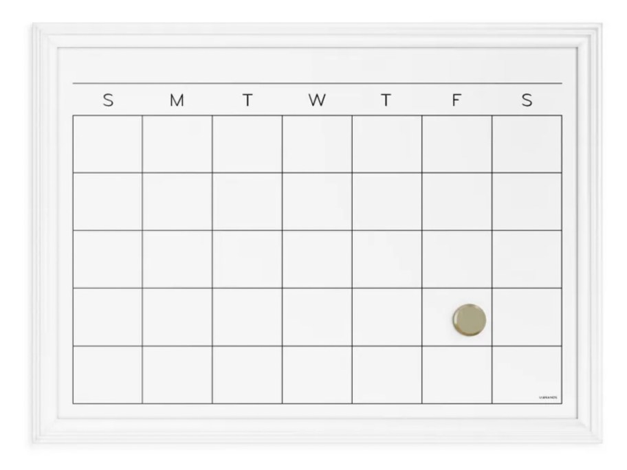 dry erase calendar