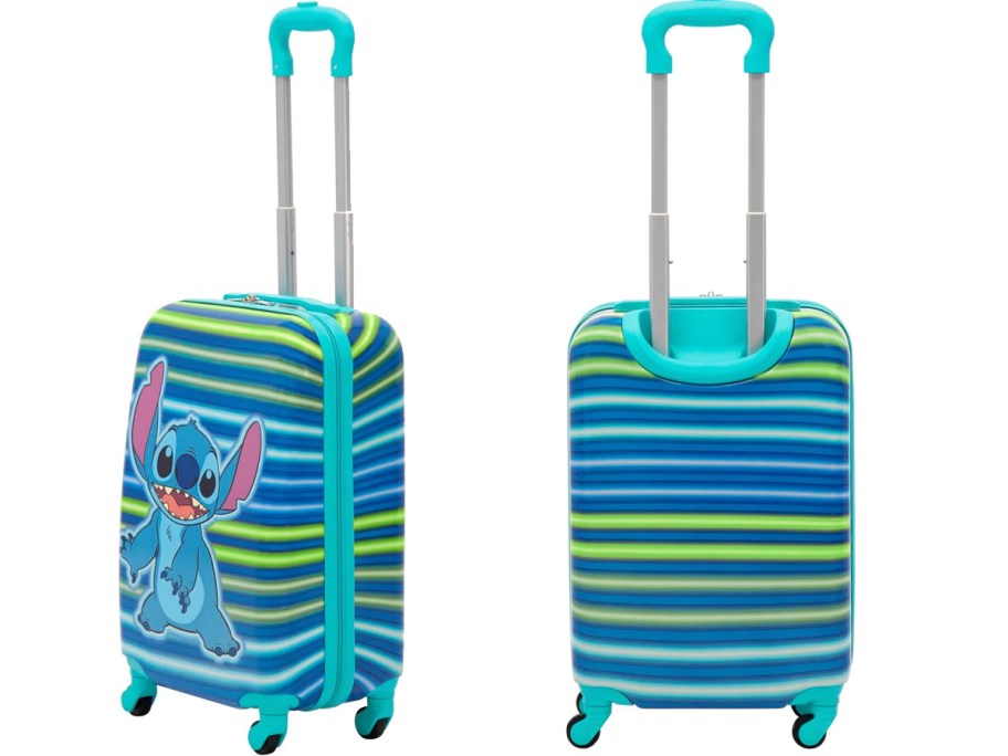 stitch striped luggage side and back image