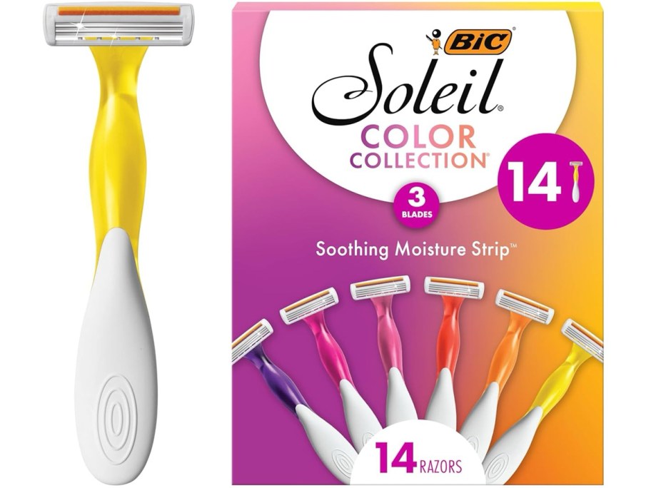 BIC Soleil Color Collection Razors 14-Count