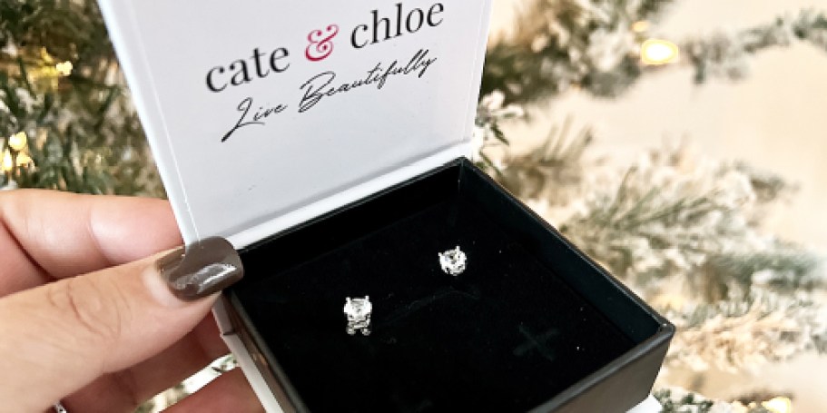 Cate & Chloe 18K Gold Plated Stud Earrings Only $18 Shipped (Perfect for Sensitive Ears!)