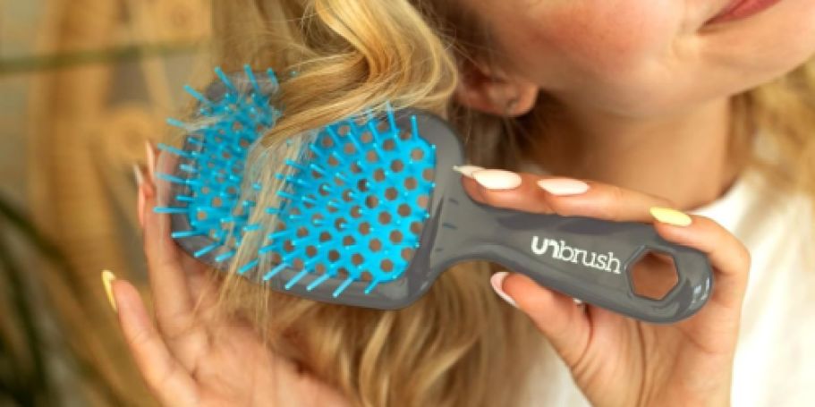 UNbrush Detangling Brush Just $13 on Amazon (Reg. $18) | Great for Wet & Dry Hair