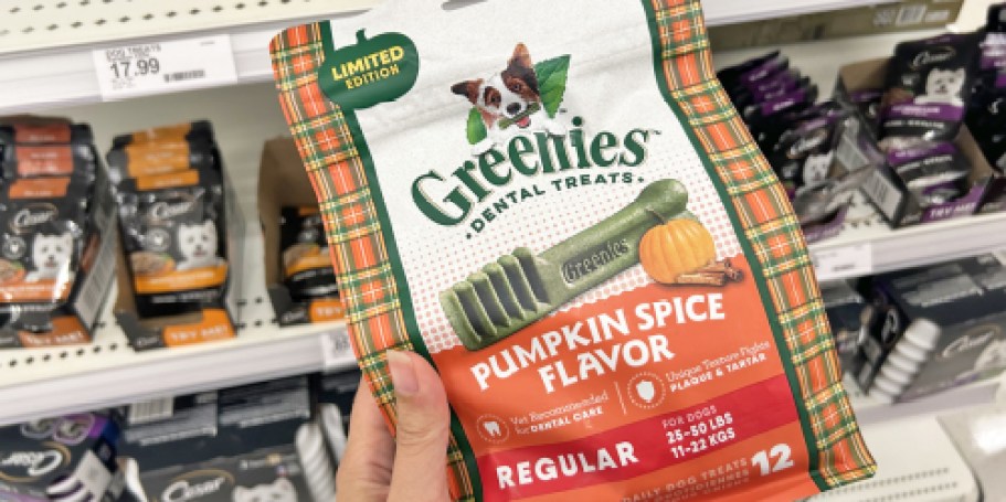 Greenies Pumpkin Spice Dog Treats 12-Count Just $8.92 Shipped on Amazon (Reg. $18)