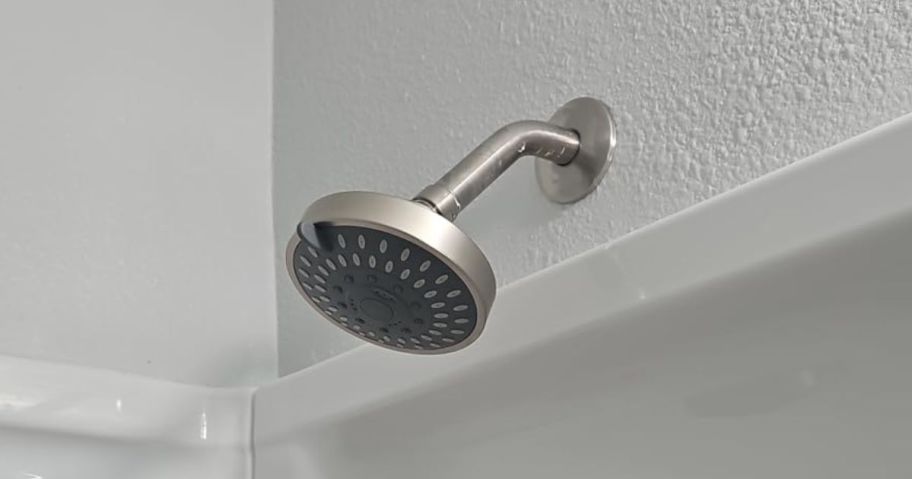 A shower with a showerhead