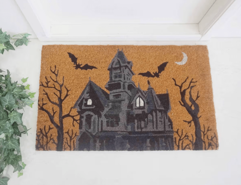 Haunted House Halloween Doormat