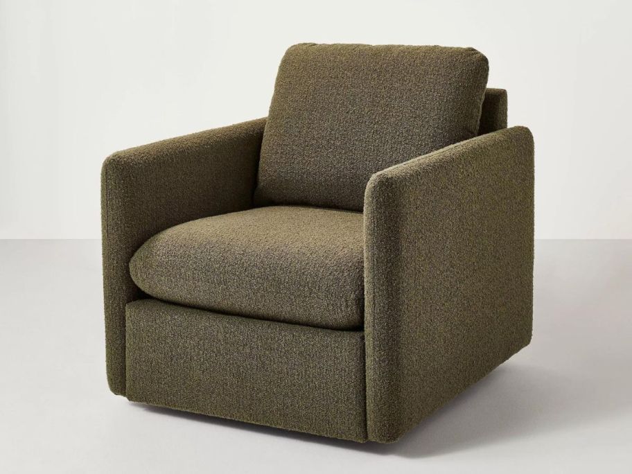 Hearth & Hand with Magnolia Boucle Upholstered Swivel Arm Chair