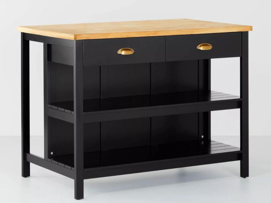 Hearth & Hand with Magnolia Wood Kitchen Island Table with Storage