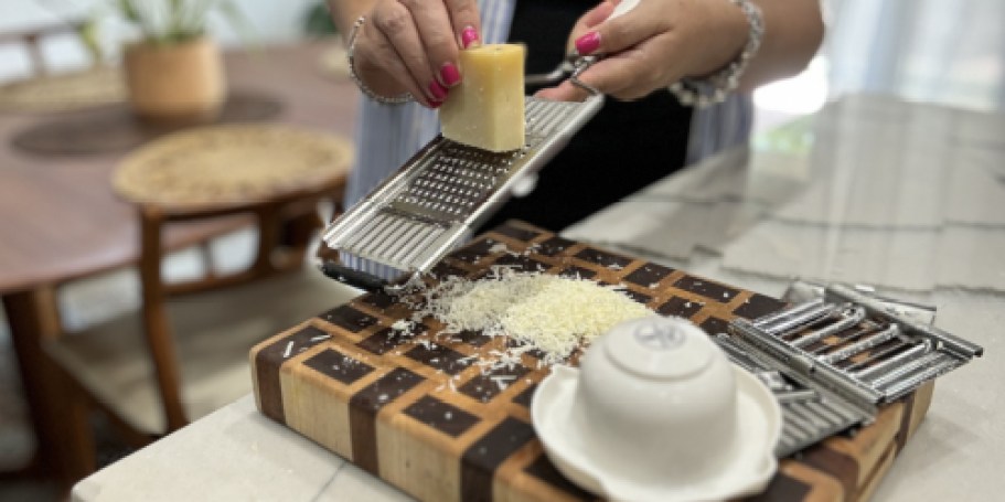 Kitchen HQ Multi-Slice Grater Only $12.95 Shipped (Includes 4 Attachments & Holder)