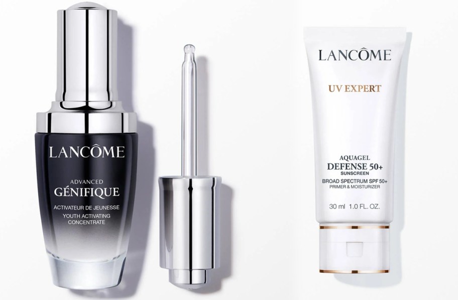 Lancome Advanced Genifique and UV Expert Aquagal