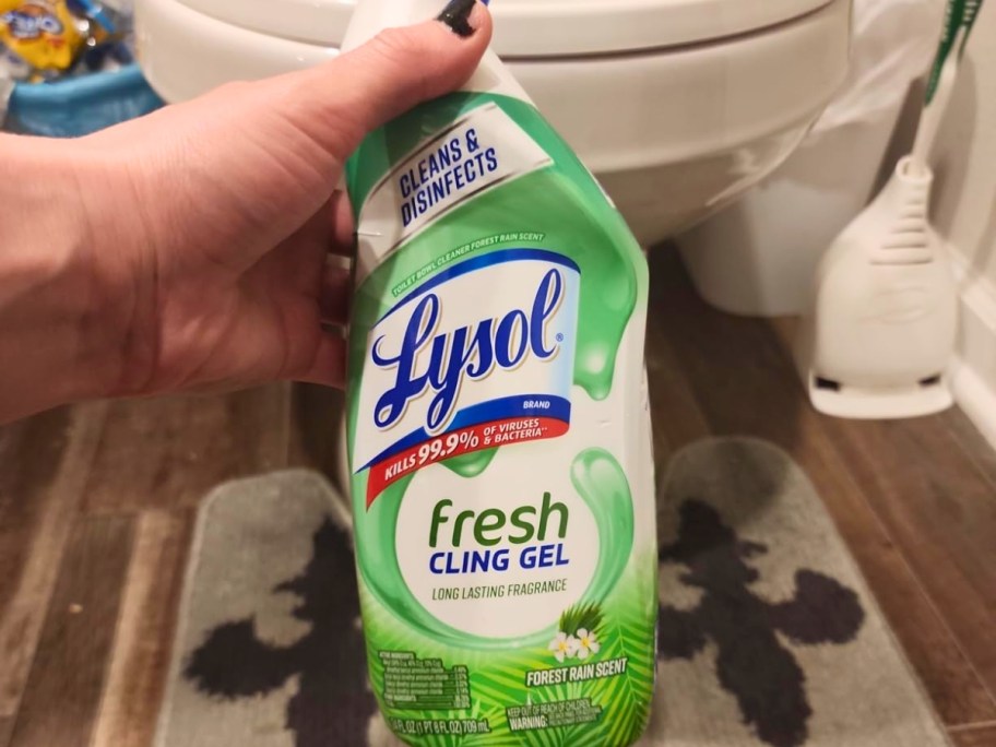 Lysol Fresh Cling Gel Toilet Bowl Cleaner 24oz Bottle