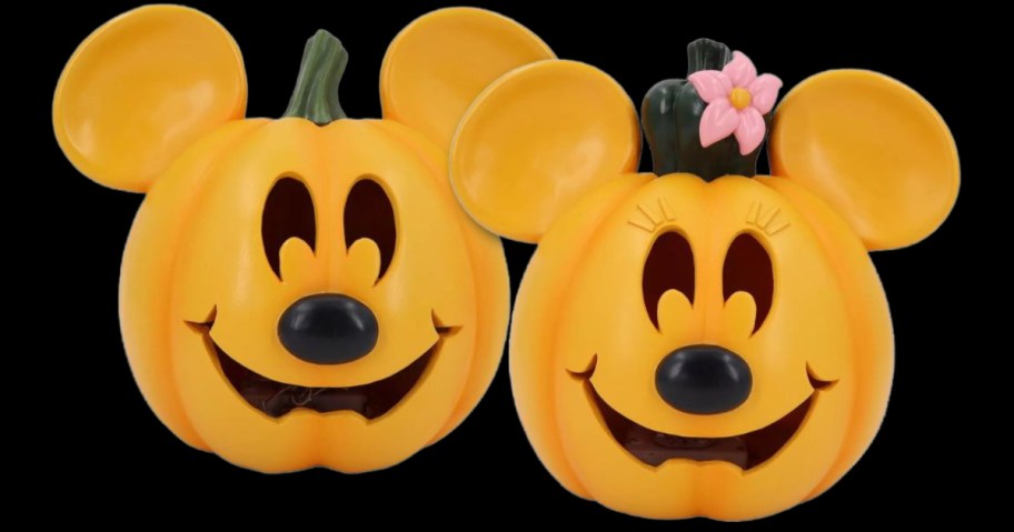 Disney Mickey and Minnie Light Up Pumpkins