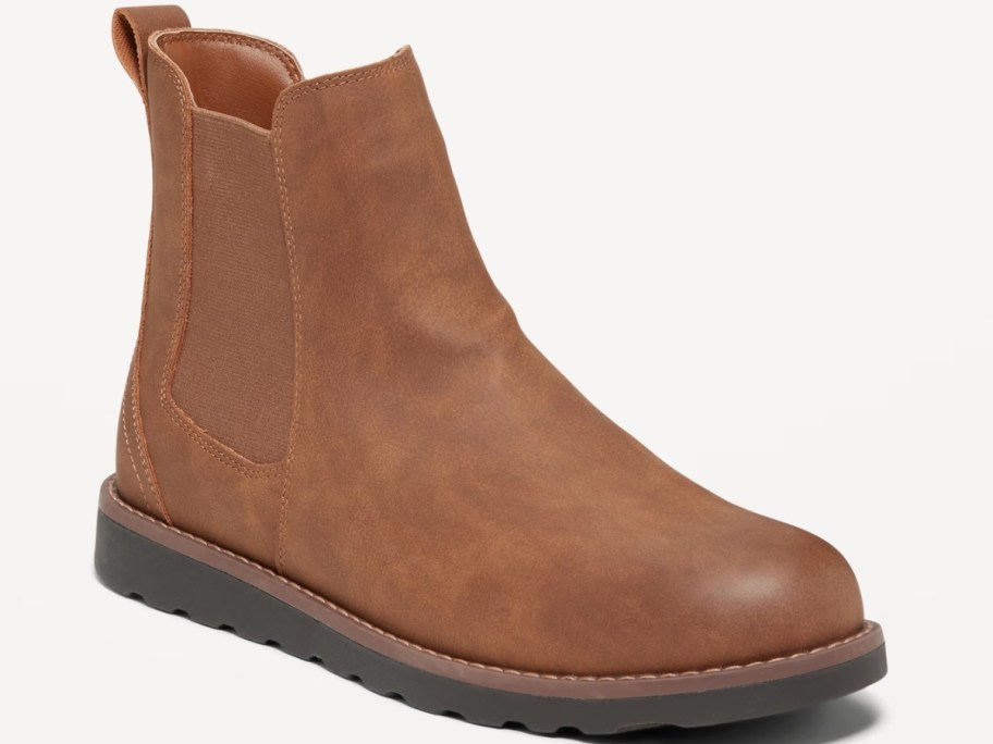 Old Navy Men's Faux Leather Chelsea Boots