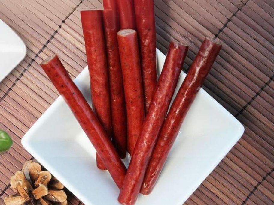 Old Wisconsin Turkey Sausage Snack Sticks in bowl