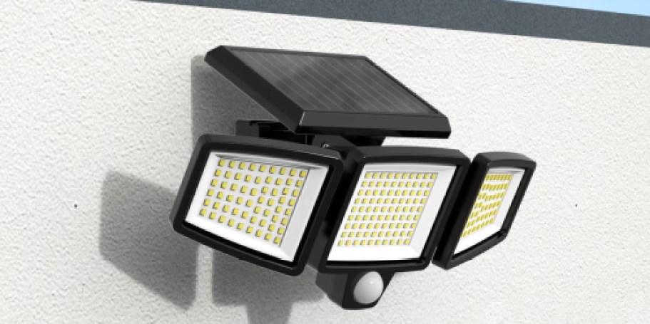 Outdoor Solar Motion Sensor Lights 3-Pack w/ Remotes Just $24.99 Shipped on Walmart.com