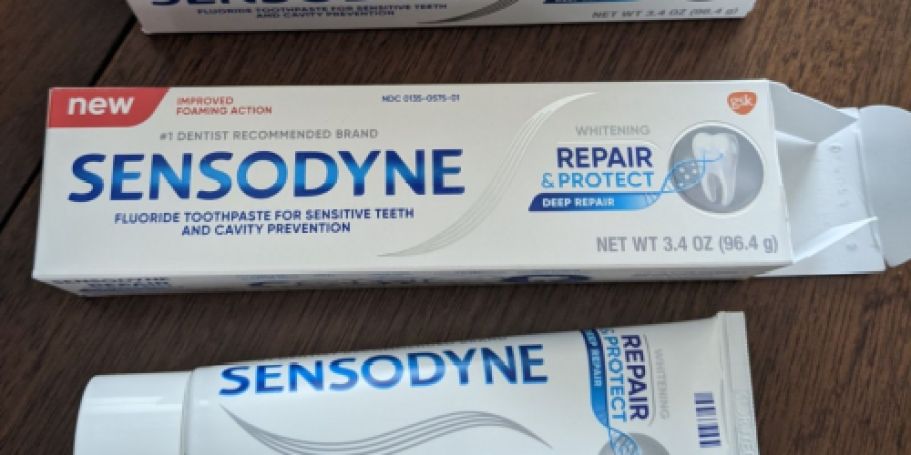 FOUR Sensodyne Whitening Toothpastes ONLY $11.55 Shipped on Amazon (Regularly $25)