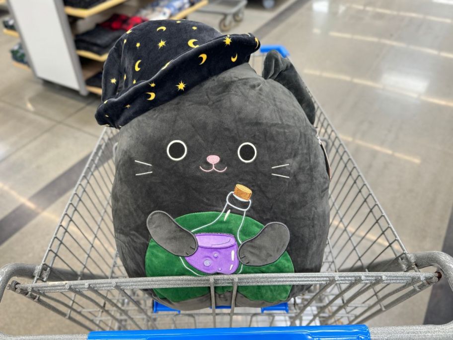 Squishmallows 16-Inch Cleo the Black Cat w/ Witch Hat in cart in store