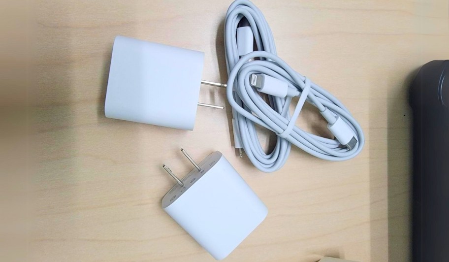 Gnuadz USB-C iPhone Charger 2-Pack w/ Fast Charging Wall Charger Blocks