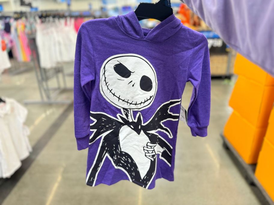 Jack Skellington Hooded Shirt at Walmart