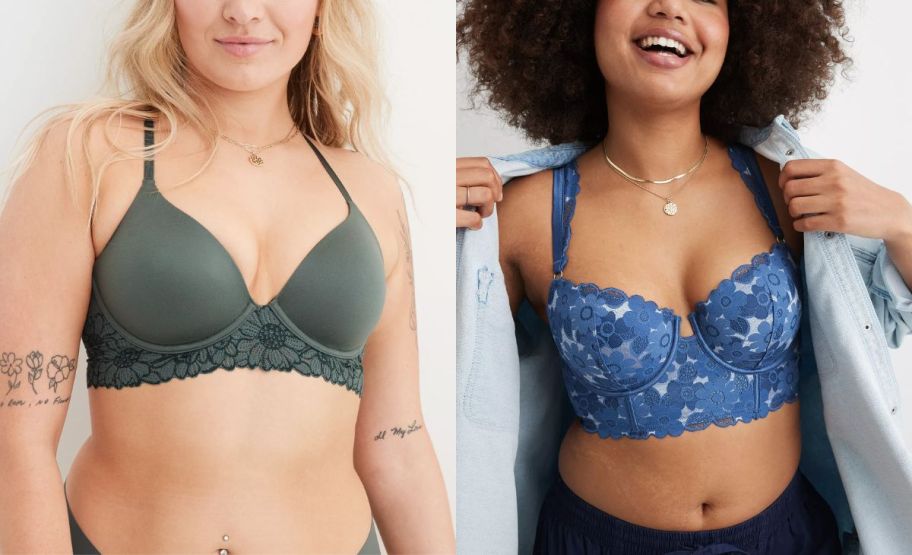 two models wearing aerie bras