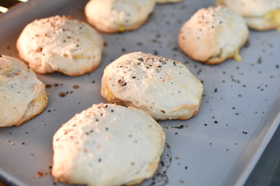 breakfast bombs on a sheet pan 