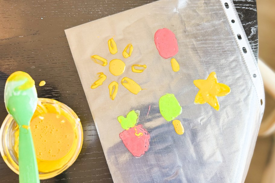 star and sun shapes on sheet protector