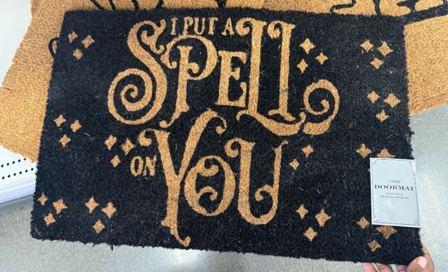 "I put a spell on you," doormat