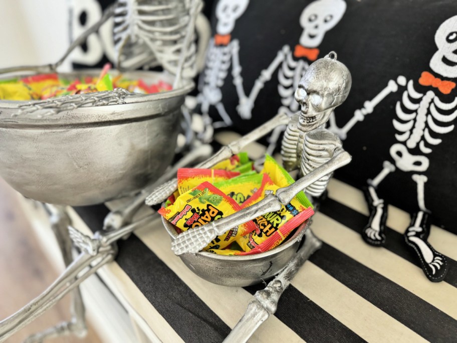 large and small diy skeleton bowl 