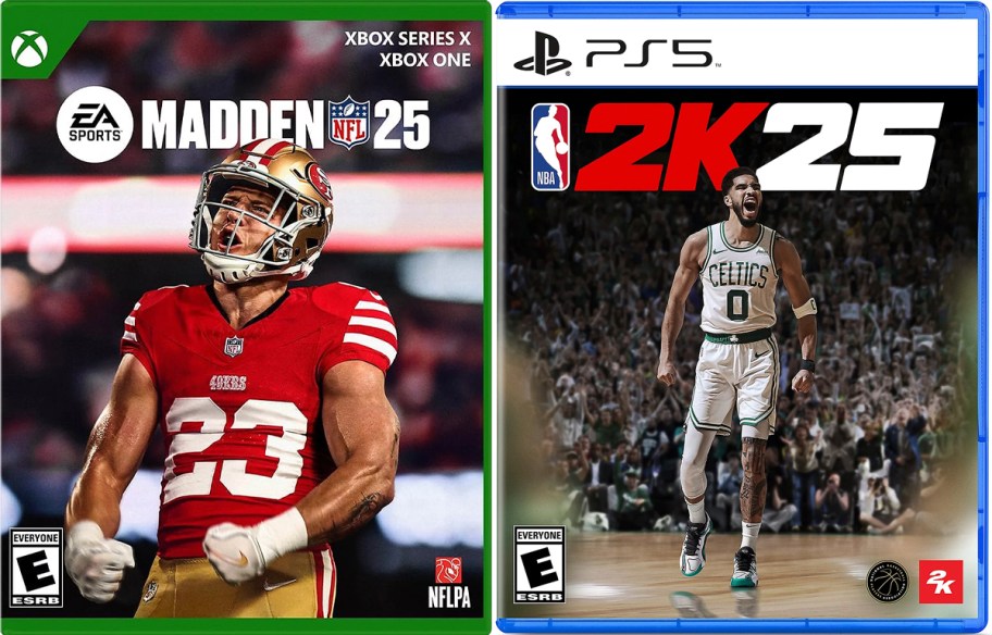 madden 25 and 2k25 video games 