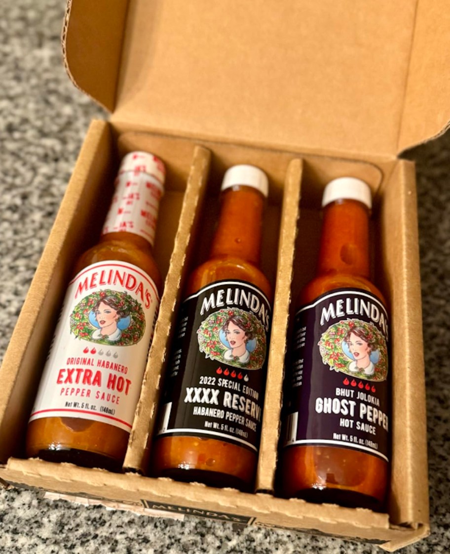 melindas hot sauces in box