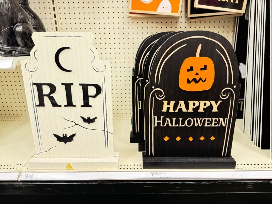 decorative tombstones in store