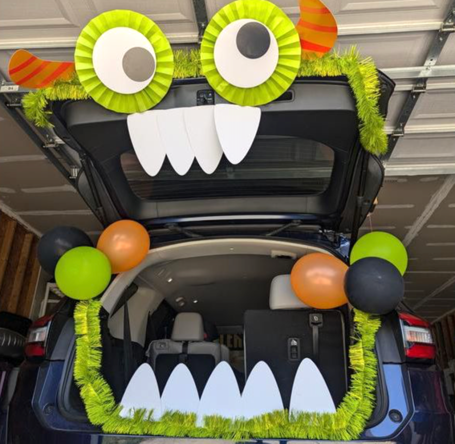 decorating car with truck or treat kit 