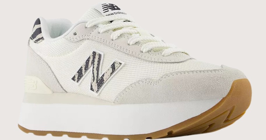 women's white and light grey New Balance shoe