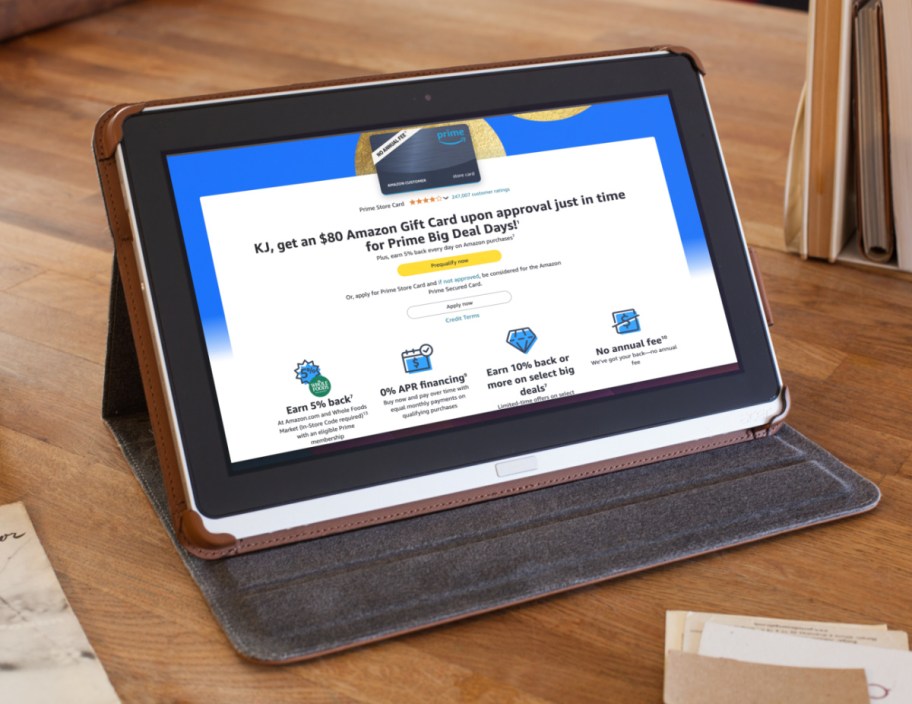 Amazon Store Card offer from Prime Days