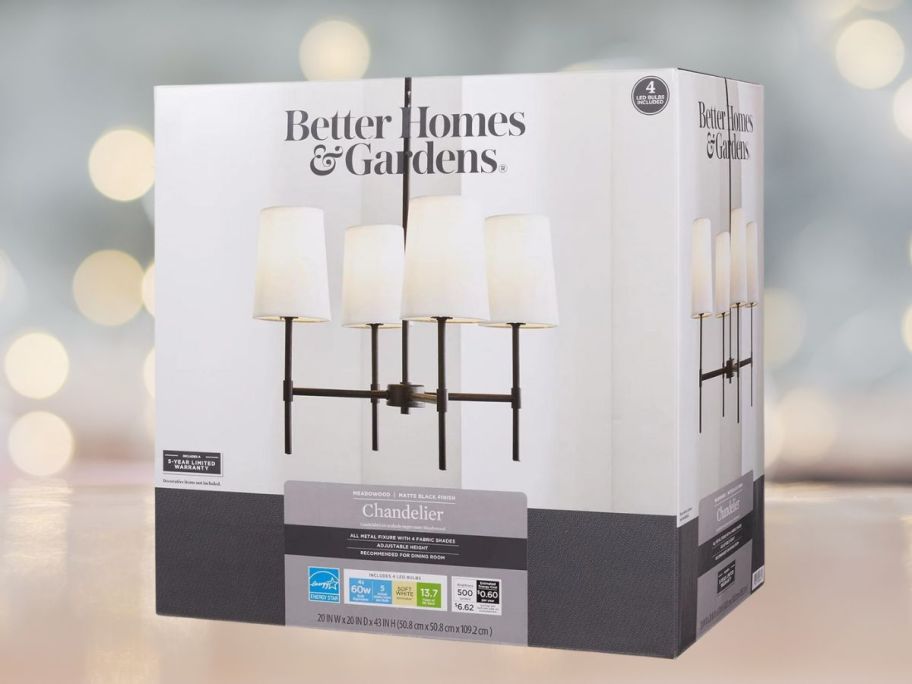 Better Homes & Gardens 4-Light Chandelier box