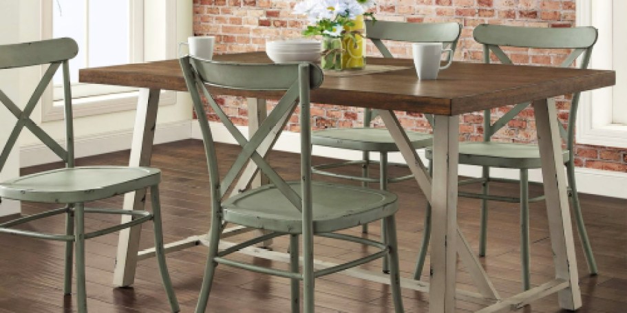 Up to 75% Off Walmart Furniture Clearance | Farmhouse Dining Table Only $86.85 Shipped