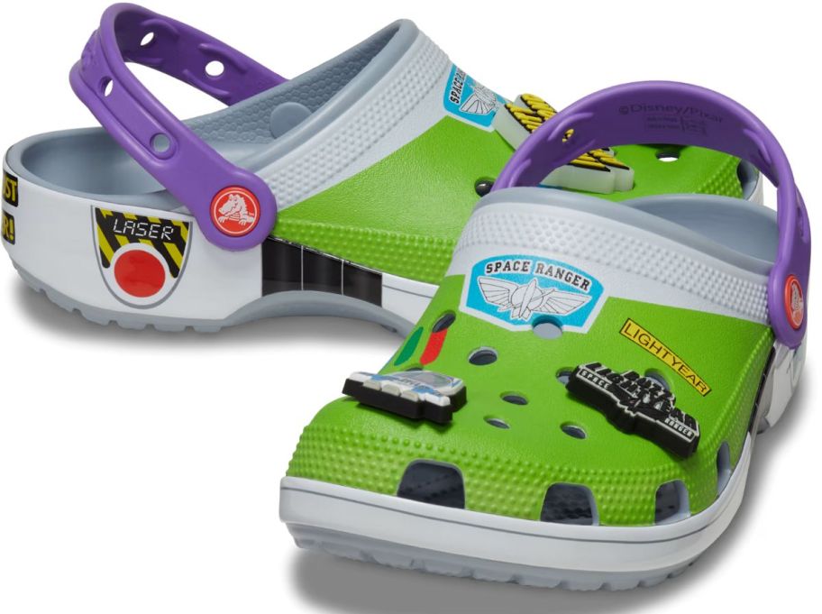 buzz lieghtyear licensed character clogs stock image