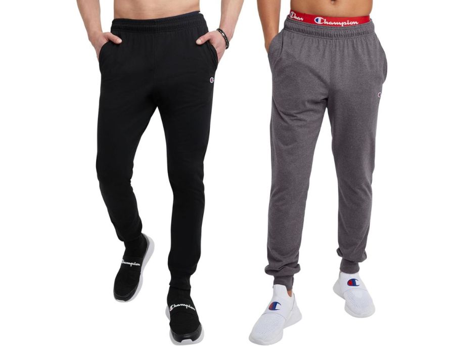 2 men wearing Champion Men's Joggers 