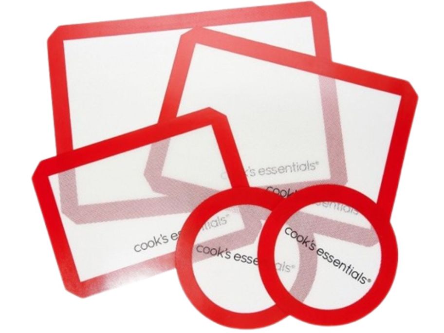 Cook's Essentials 5-Piece Silicone Baking Mats stock image