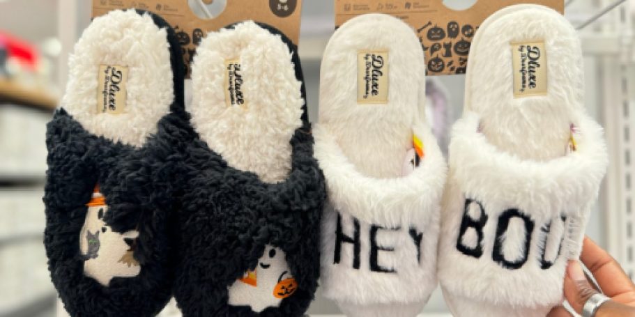 Scary Cute Halloween Slippers for Adults and Kids from $7!