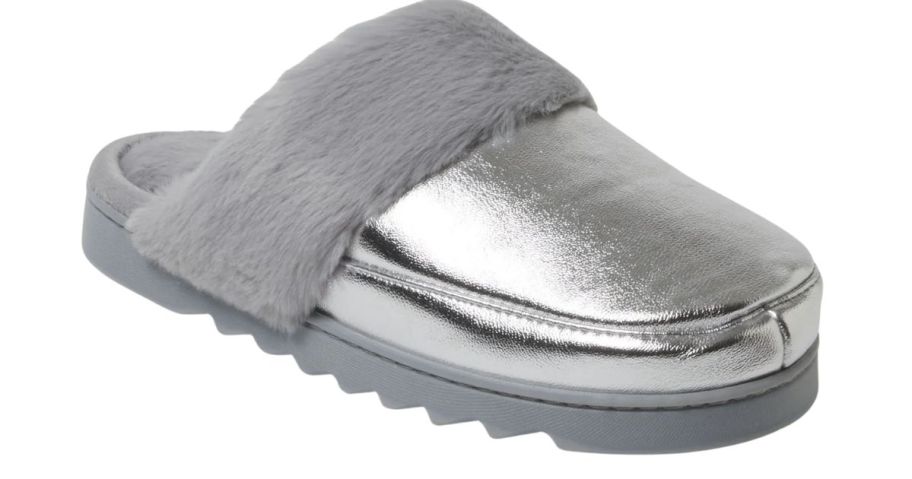 Dearfoams Cozy Comfort Women's Metallic Scuff Slippers 