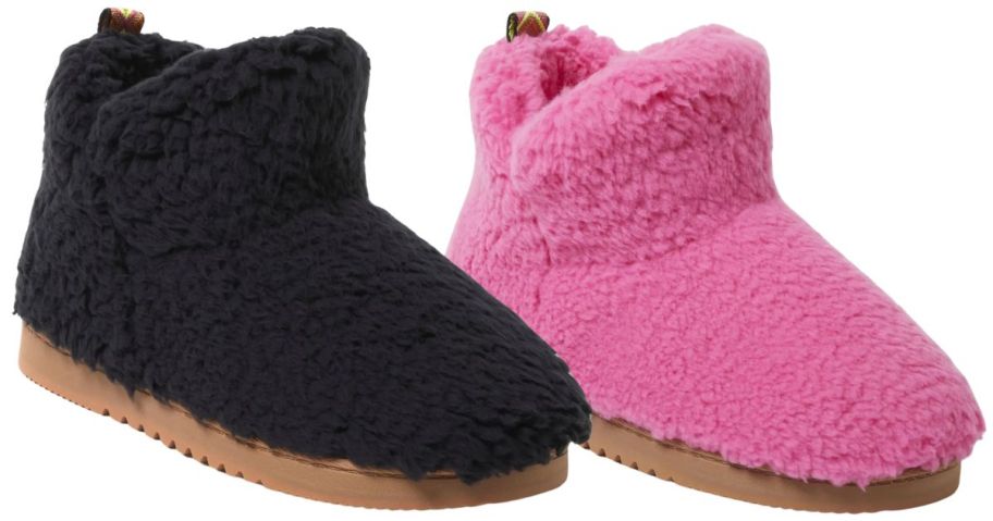 Dearfoams Cozy Comfort Women's Teddy Bootie Slippers