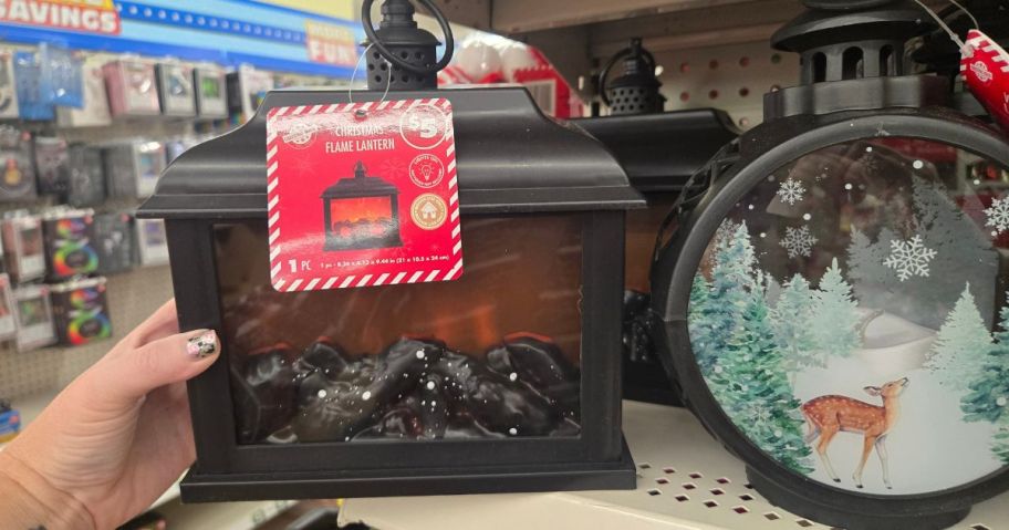 Dollar Tree Christmas Flame Lanterns