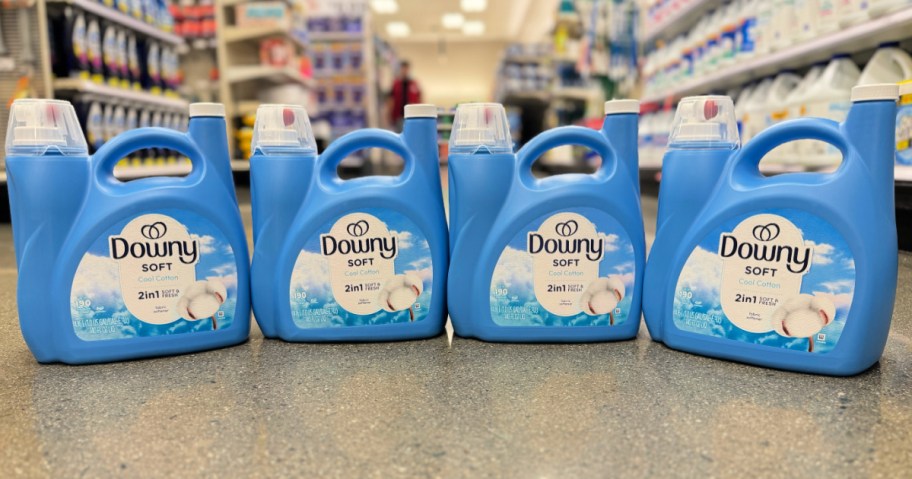 4 large bottles of Downy Liquid Fabric Softener